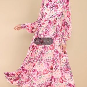“Covered In sunshine “ floral red dress boutique